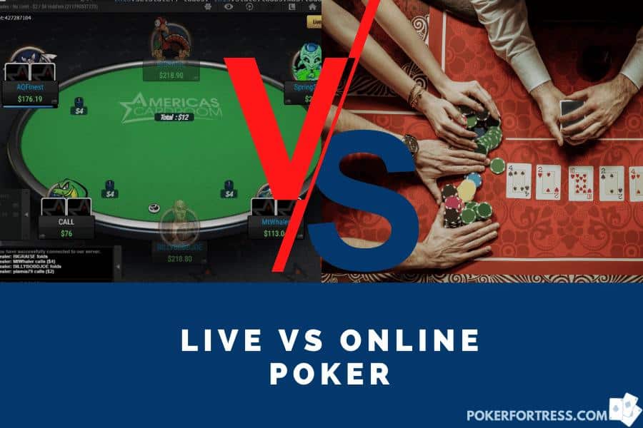 Online vs Live Poker